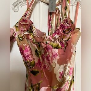 Nina Austin Beaded Floral Formal Gown